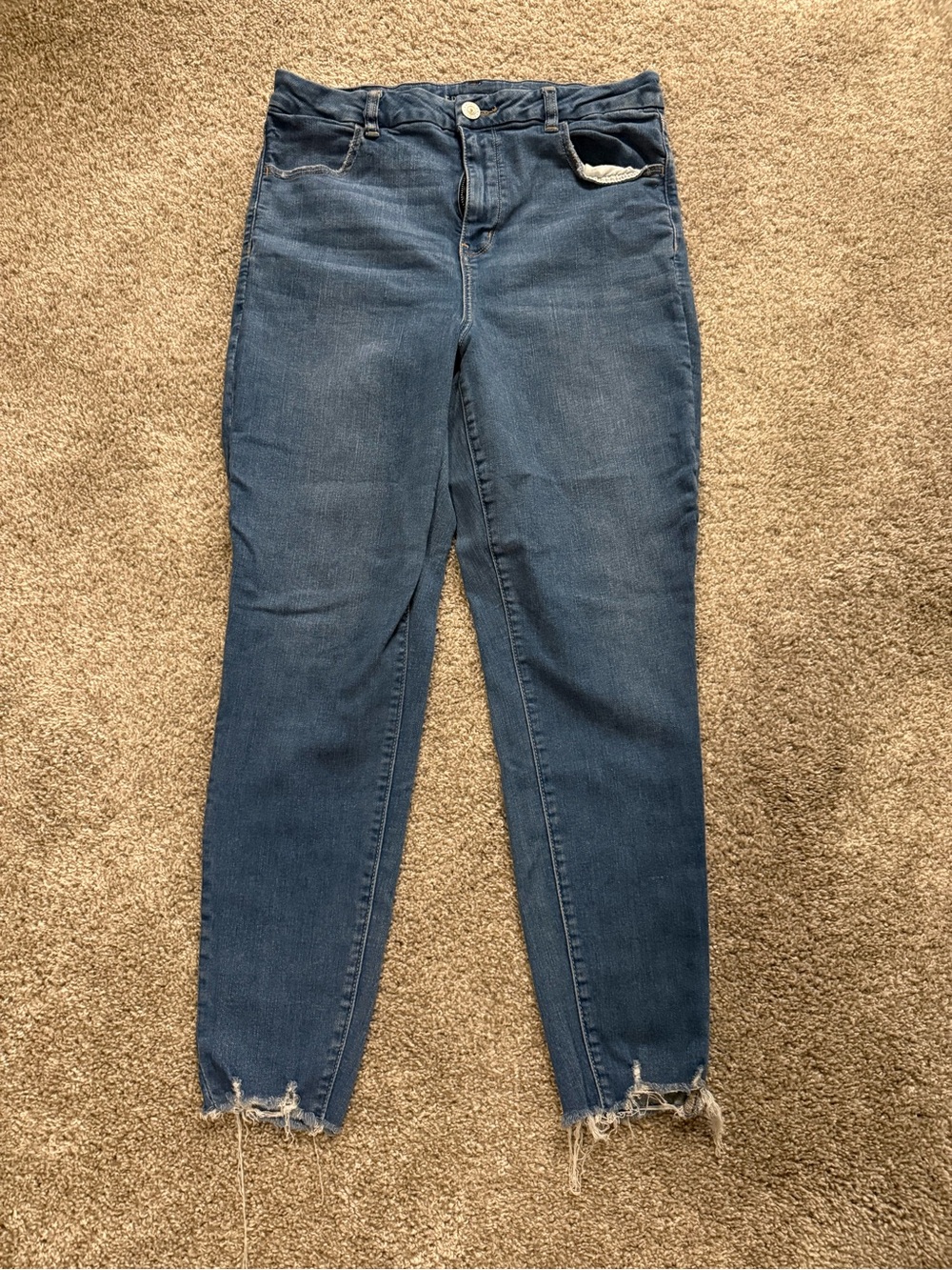 American Eagle Outfitters Dark Blue Curvy Hi-Rise Jeggings
